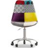 Draaibare kantoorstoel - Patchwork bekleding - Ray image 7