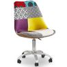 Draaibare kantoorstoel - Patchwork bekleding - Ray image 7
