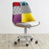 Draaibare kantoorstoel - Patchwork bekleding - Ray image 7