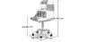 Draaibare kantoorstoel - Patchwork bekleding - Sam image 7