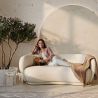 Gebogen Bank - 3-Zits - Boucle Stof - Curvy image 7