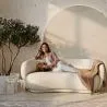 Gebogen Bank - 3-Zits - Boucle Stof - Curvy image 7