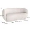 Gebogen Bank - 3-Zits - Boucle Stof - Curvy image 7