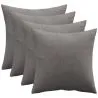 Pak van 4 fluwelen kussens - hoes en vulling - Mesmal image 7