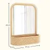 Wandspiegel met Rieten Frame - Bali Boho Stijl - Amara image 7