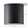 Plafond- en Wandlamp met LED-Verlichting - Alua image 7
