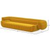 Fluwelen Gestoffeerde Sofa - 4/5 zitplaatsen - Caden image 7