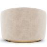 Gebogen design fauteuil - Gestoffeerd met velours - Herina image 7