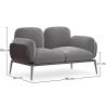 2-zitsbank - Gestoffeerd met velours - Vandan image 7
