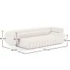 Sofa met bekleding van bouclé-stof - 3/4 zitplaatsen - Caden image 7