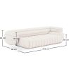Sofa met bekleding van bouclé-stof - 3/4 zitplaatsen - Caden image 7