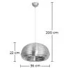 Plafondlamp - Zilveren Hanglamp - Spelunking image 7