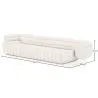 Sofa met bekleding van bouclé-stof - 4/5 zitplaatsen - Caden image 7