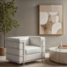 Design fauteuil - Gestoffeerd met veganistisch leer - Lecur image 7
