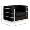 Design fauteuil - Gestoffeerd met veganistisch leer - Lecur image 7