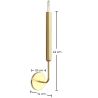Wandlamp Kaarslamp in Goud - Lica image 7