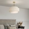  Hanglamp voor aan het Plafond - Stoffen Lampenkap - Braichal image 7