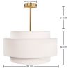  Hanglamp voor aan het Plafond - Stoffen Lampenkap - Braichal image 7