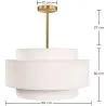  Hanglamp voor aan het Plafond - Stoffen Lampenkap - Braichal image 7