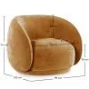 Gebogen fluwelen beklede fauteuil - Cally image 7