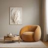 Gebogen fluwelen beklede fauteuil - Cally image 7