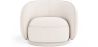 Gebogen fauteuil bekleed met bouclé-stof - Cally  image 7