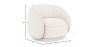 Gebogen fauteuil bekleed met bouclé-stof - Cally  image 7