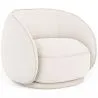 Gebogen fauteuil bekleed met bouclé-stof - Cally  image 7