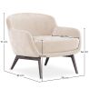 Fluwelen beklede fauteuil - Jenna image 7