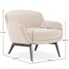 Fluwelen beklede fauteuil - Jenna image 7