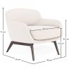 Bouclé beklede fauteuil - Jenna image 7