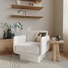 Beklede fauteuil met bouclé stof - Jackson image 7