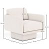 Beklede fauteuil met bouclé stof - Jackson image 7