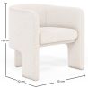 Design fauteuil - Bekleed met bouclé stof - Curtis image 7