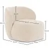Fluwelen beklede fauteuil - Mykel image 7