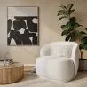Fauteuil bekleed met bouclé stof - Mykel image 7