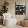 Fauteuil bekleed met bouclé stof - Mykel image 7