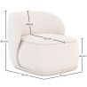 Fauteuil bekleed met bouclé stof - Mykel image 7