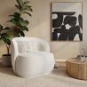 Fauteuil bekleed met bouclé stof - Mykel image 7