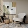 Fluwelen beklede fauteuil - Luc image 7