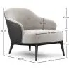 Fluwelen beklede fauteuil - Luc image 7