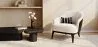 Beklede fauteuil met bouclé stof - Luc image 7