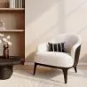 Beklede fauteuil met bouclé stof - Luc image 7