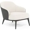 Beklede fauteuil met bouclé stof - Luc image 7