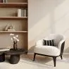 Beklede fauteuil met bouclé stof - Luc image 7