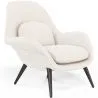 Fauteuil bekleed met bouclé stof - Uyere image 7