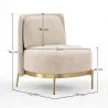 Design Fauteuil - Bekleed met Velours - Kanla image 7