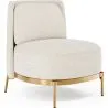 Design Fauteuil - Bekleed met Bouclé Stof - Kanla image 7