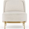 Design Fauteuil - Bekleed met Bouclé Stof - Kanla image 7