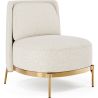 Design Fauteuil - Bekleed met Bouclé Stof - Kanla image 7